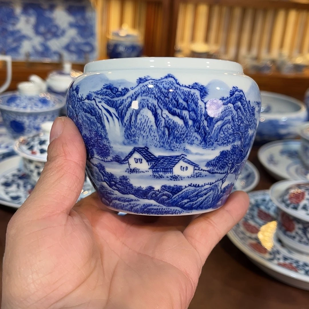 錡镇堂手工手绘渣斗