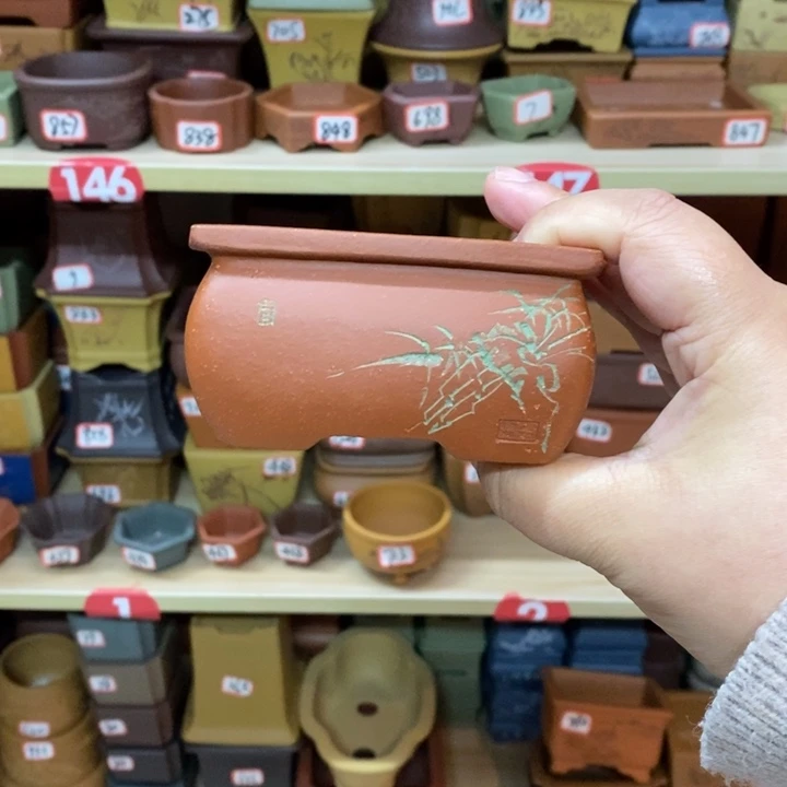 紫砂花盆狼*腾紫砂文化