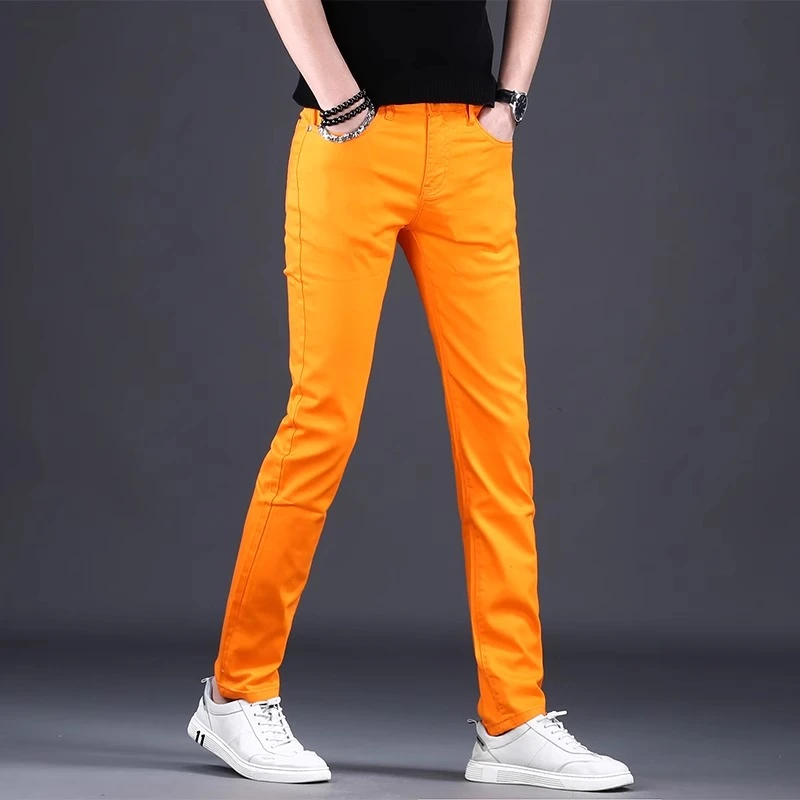 Cebrodz高档轻奢春夏新款牛仔裤男款修身小脚时尚潮商务休闲长裤