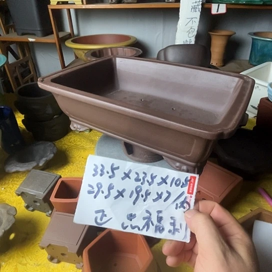 宜兴紫砂花盆一个