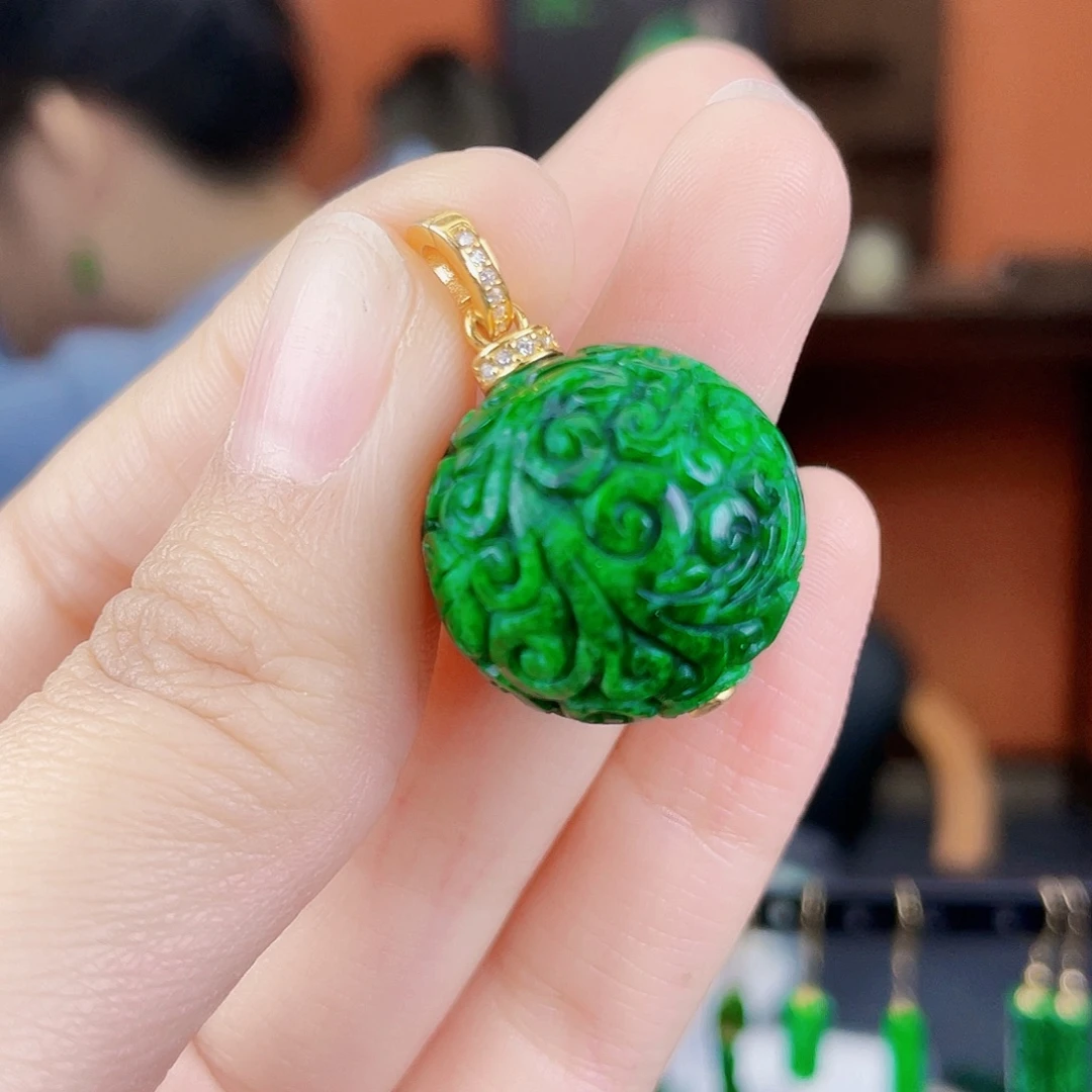 翡翠未镶嵌耳饰饰品