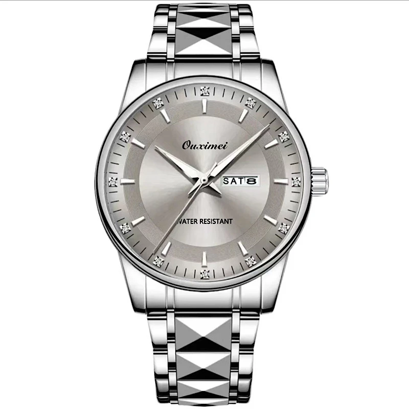 【10】欧西美/OUXIMEI 防水简约双日历 嘉年华系列男款腕表-夏