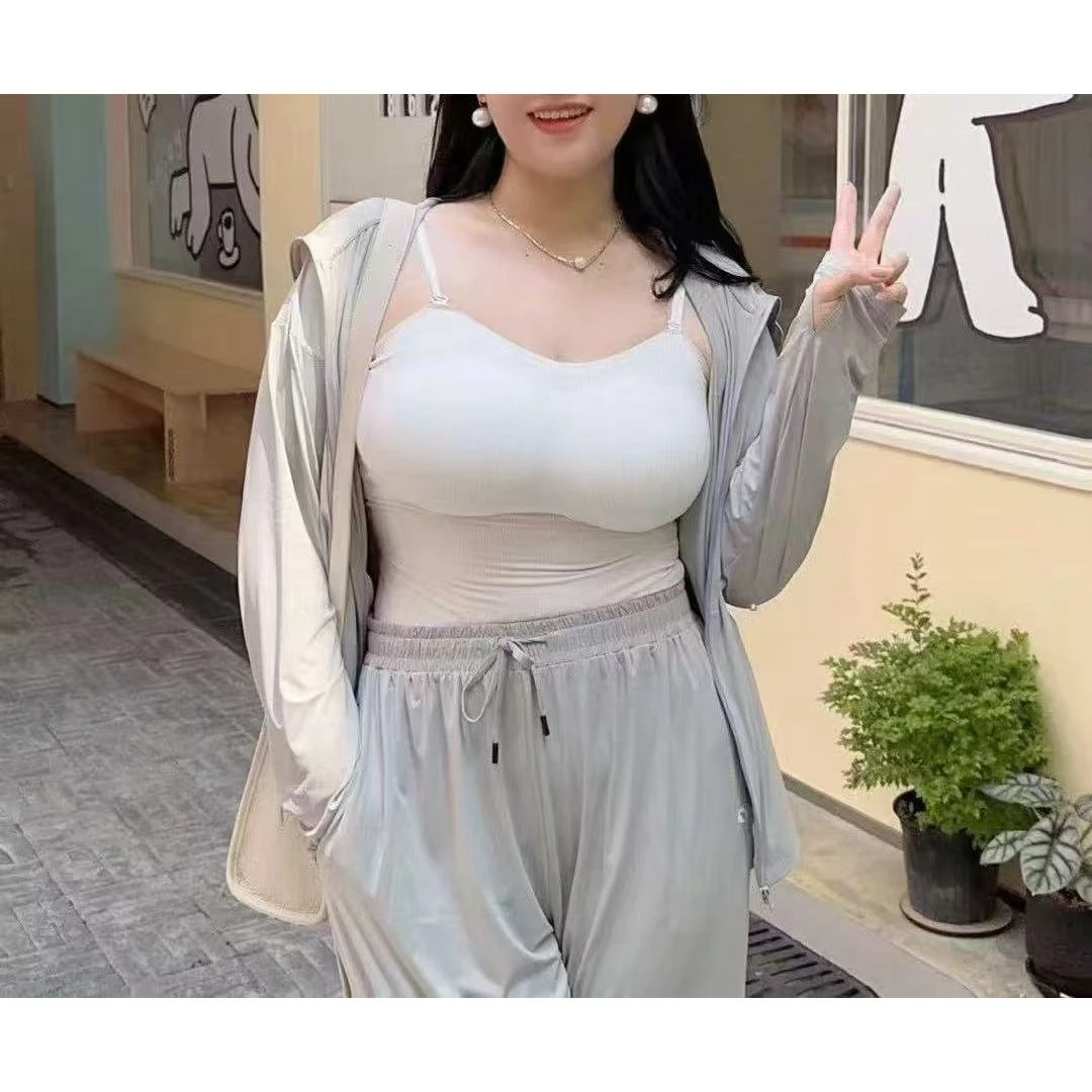 【胖可家】百搭美背大码无痕吊带新显瘦带胸垫G杯内衣吊带6618