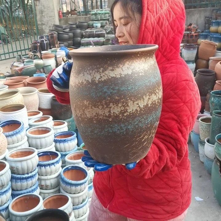 红陶口24高31一个盆