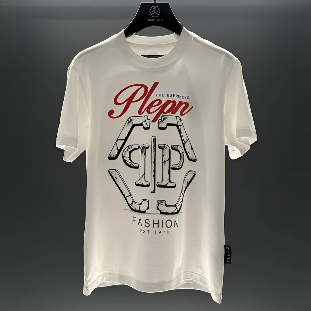 PLIPHPP PLEPN首席设计经典六角LOGO个性修身休闲百搭弹力时尚T恤