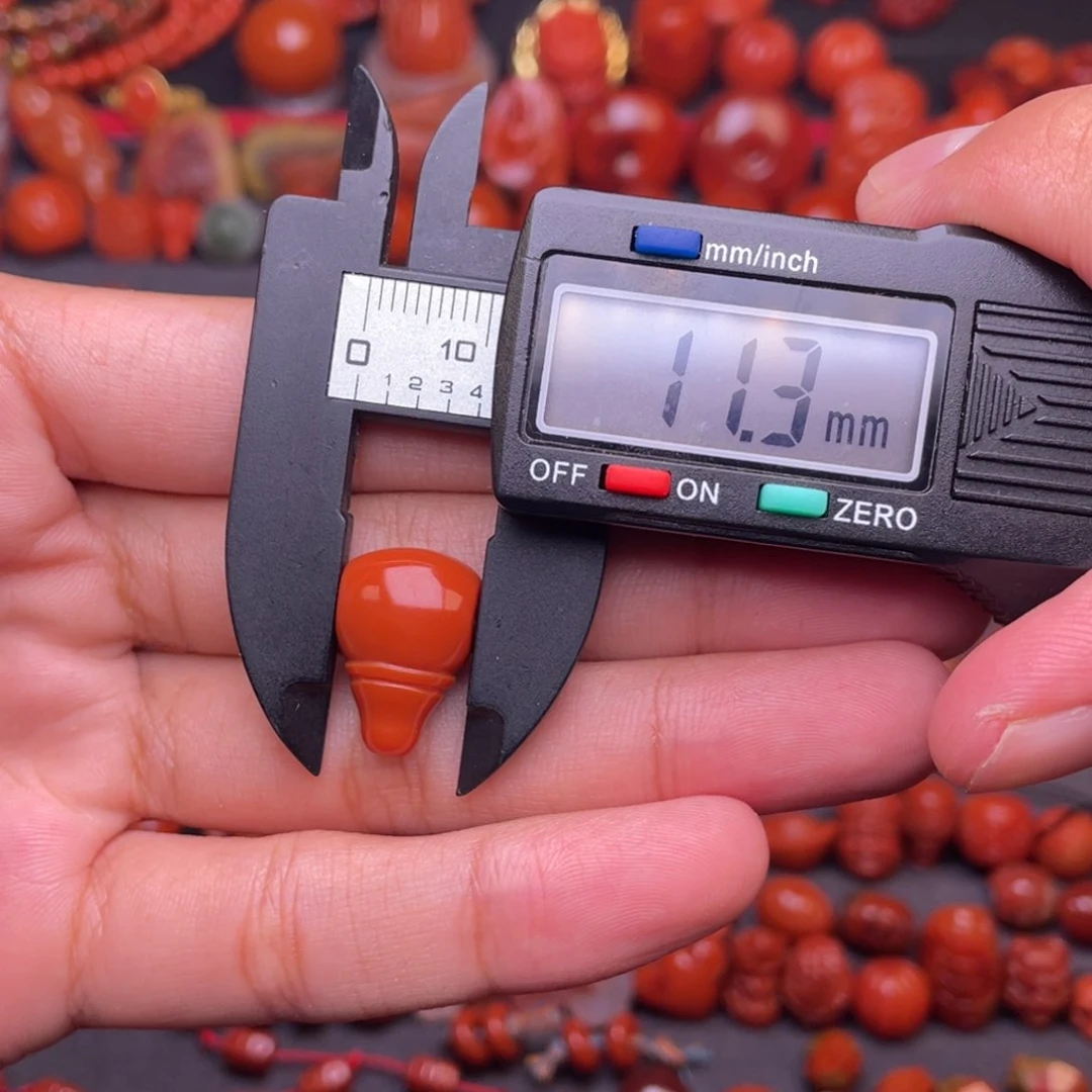 鉴***缘南红玛瑙配饰未镶嵌