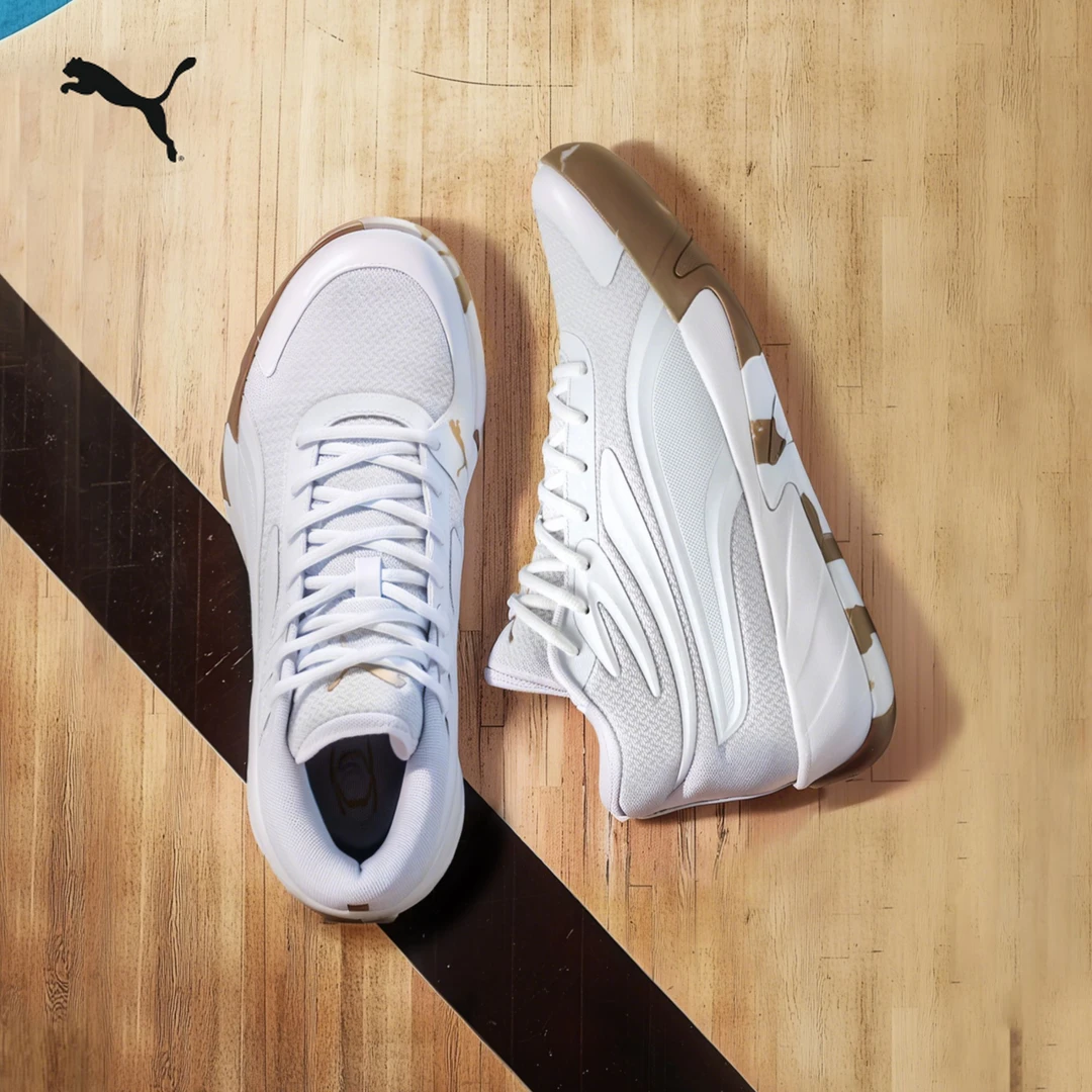 PUMA彪马男女中帮运动休闲透气缓震防滑实战篮球鞋COURT 311394