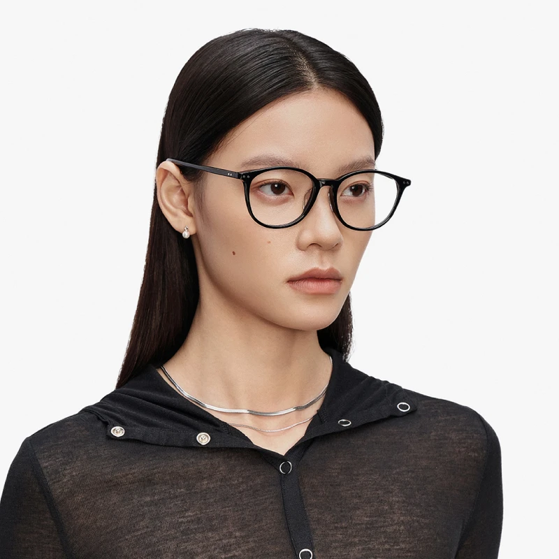 MUJOSH/木九十时尚素颜眼镜框女款平光镜架MJ11FM1144