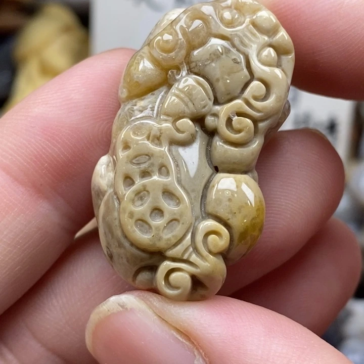 硅化珊瑚（珊瑚玉）未镶嵌颈饰