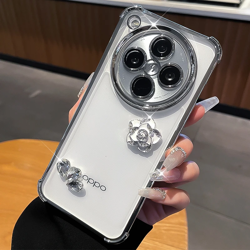 潮多米适用oppoA3手机壳新款女A3pro网红a3闪钻气囊镜头全包手链