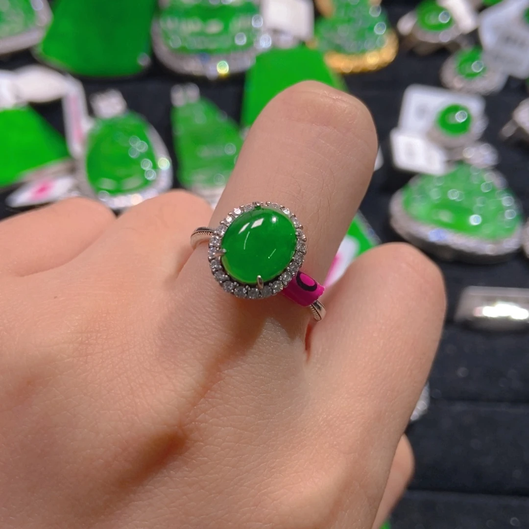 翡翠吊坠(不含链)银S925镶嵌