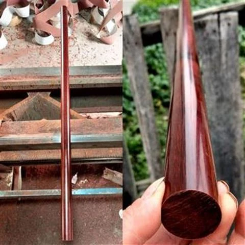 紫檀原木老料太极棍实木健身武术把玩棍防身棍