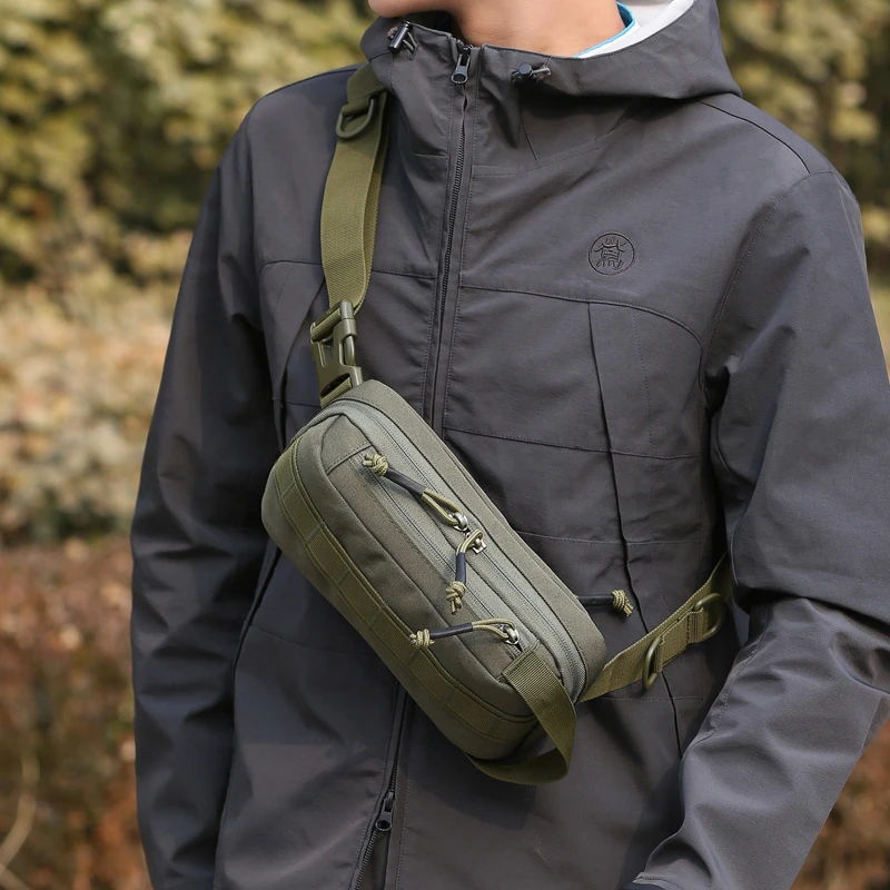 款路亚腰多功能战术腰男斜挎单肩迷户外 旅骑