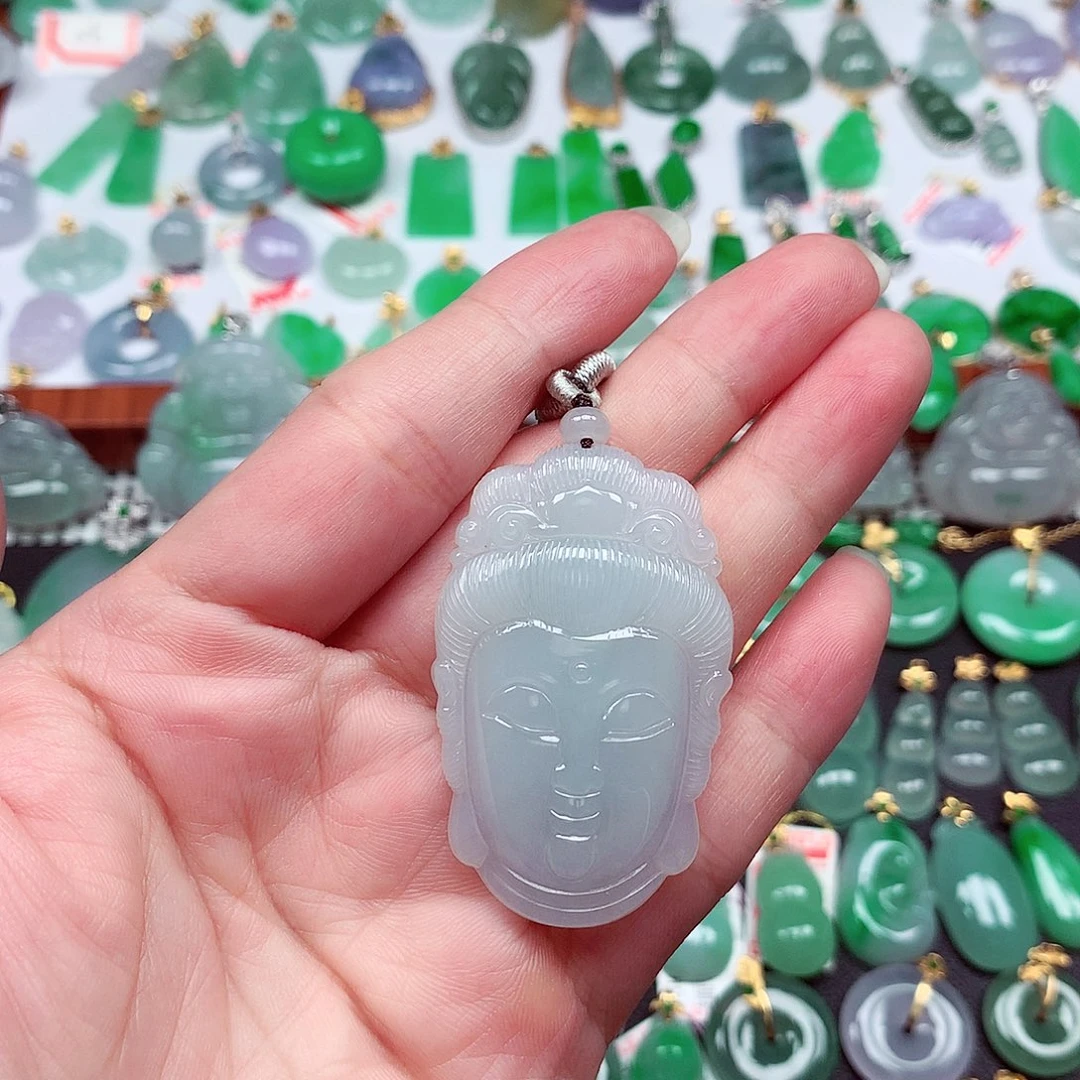 翡翠未镶嵌颈饰天然翡翠A货