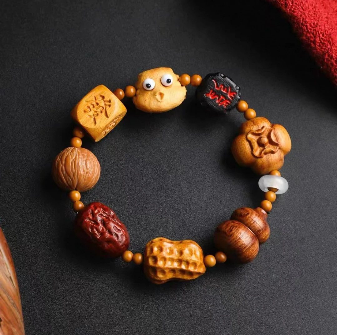 吉祥八宝手串好事发生福禄双全好运复古饰品摆件