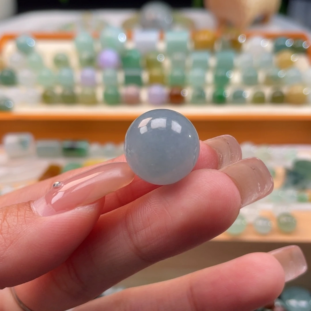 未镶嵌定制翡翠天然缅甸翡翠a货蓝紫15.7