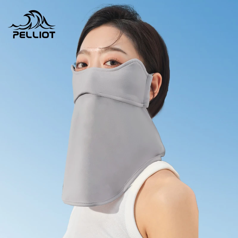 伯希和护颈防晒面罩全脸遮阳口罩女防紫外线透气冰丝立体开车脸罩
