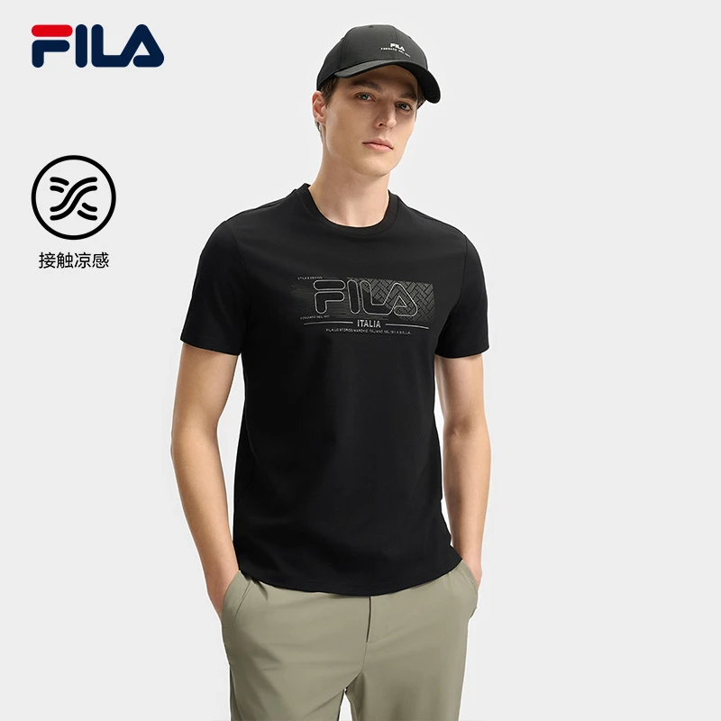 Fila/斐乐男子【莱赛尔纤维速干凉感短袖】运动休闲百搭F11M523101F