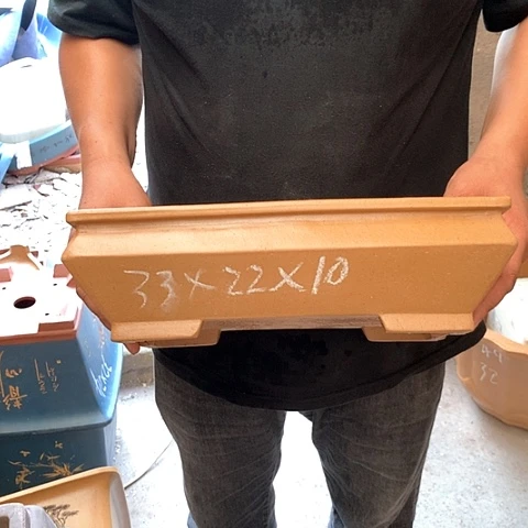 紫砂花盆手工制作