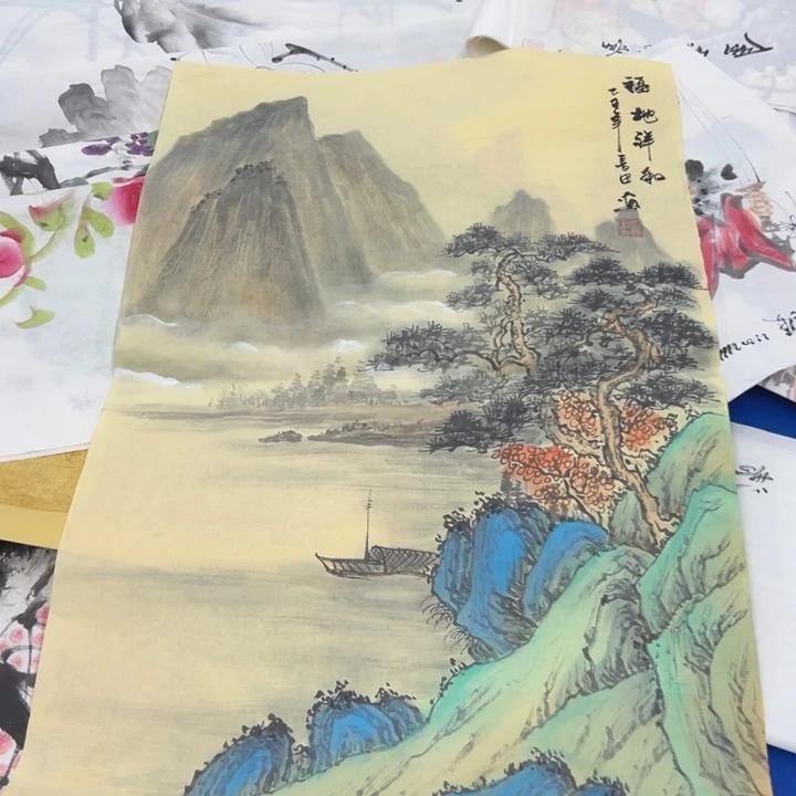 国画宣纸纯手绘字画