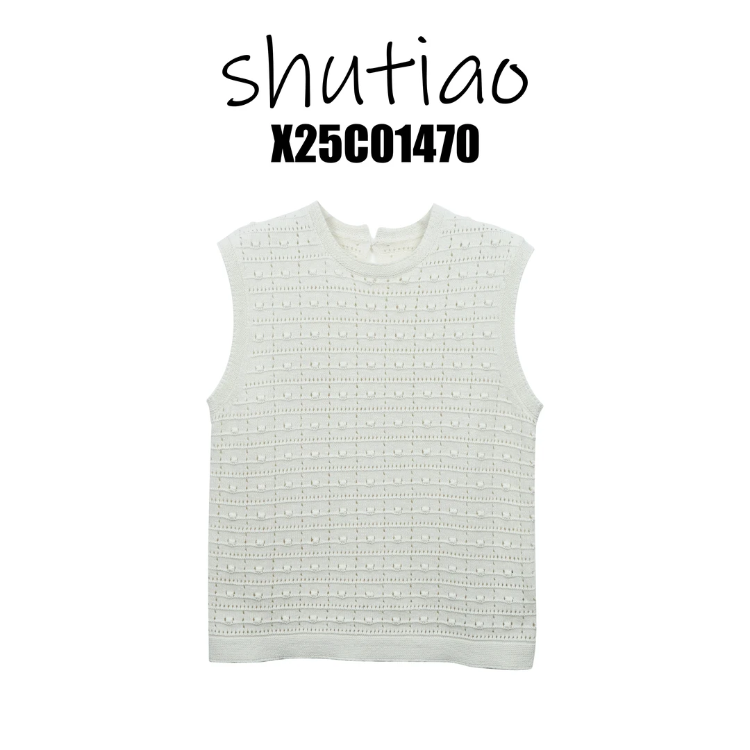 【SHUTIAO】2025春夏：新款小众设计款背心X25C01470