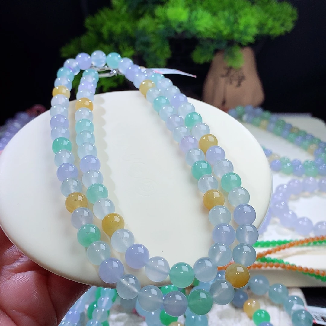 项链未镶嵌翡翠卡8mm