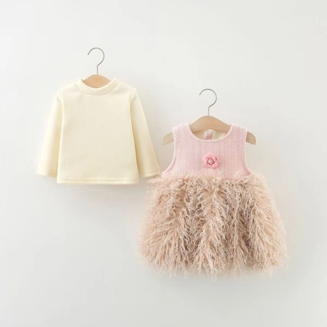 822花朵毛毛套装（以直播衣服为准）婴幼儿衣服在C3