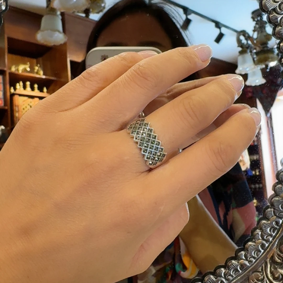 925银戒指 时尚925纯银戒指