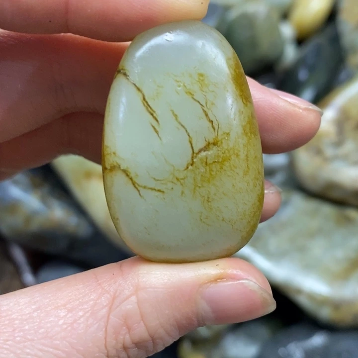 和田玉未镶嵌挂件42