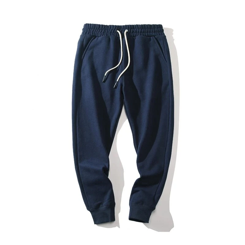 仓石一树联名重磅纯棉休闲高端卫裤束脚裤男春秋款厚针织运动小脚