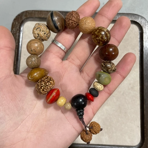 B161十八籽DIY款单圈手串