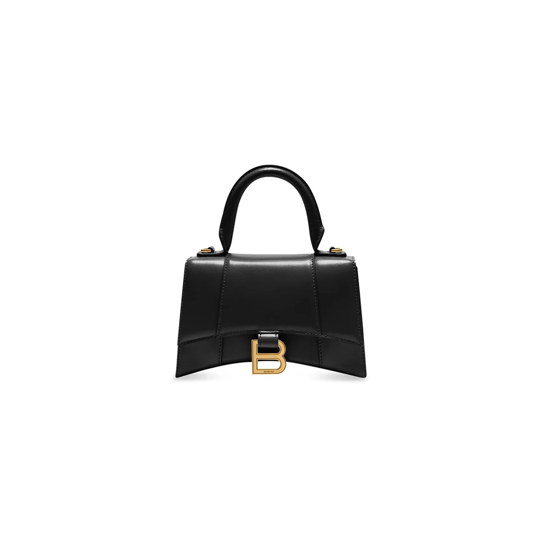 95新 Balenciaga/巴黎世家 XS黑金沙漏包/2682