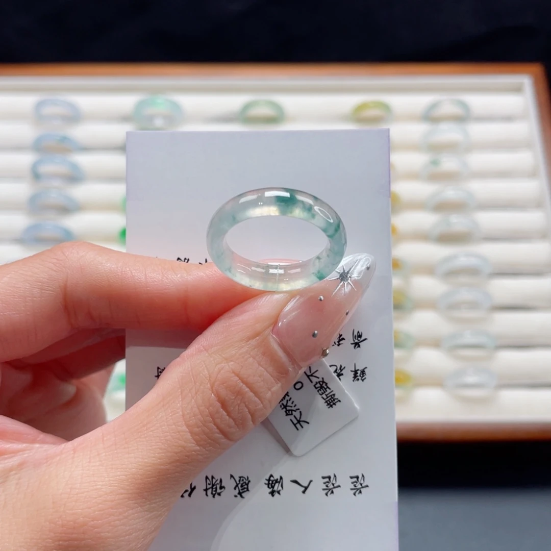 翡翠未镶嵌戒指17号