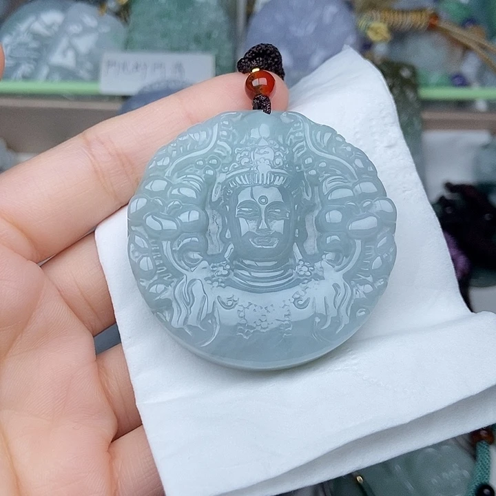 翡翠未镶嵌颈饰翡翠双面