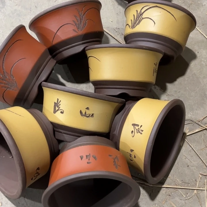 紫砂花盆   100/8。