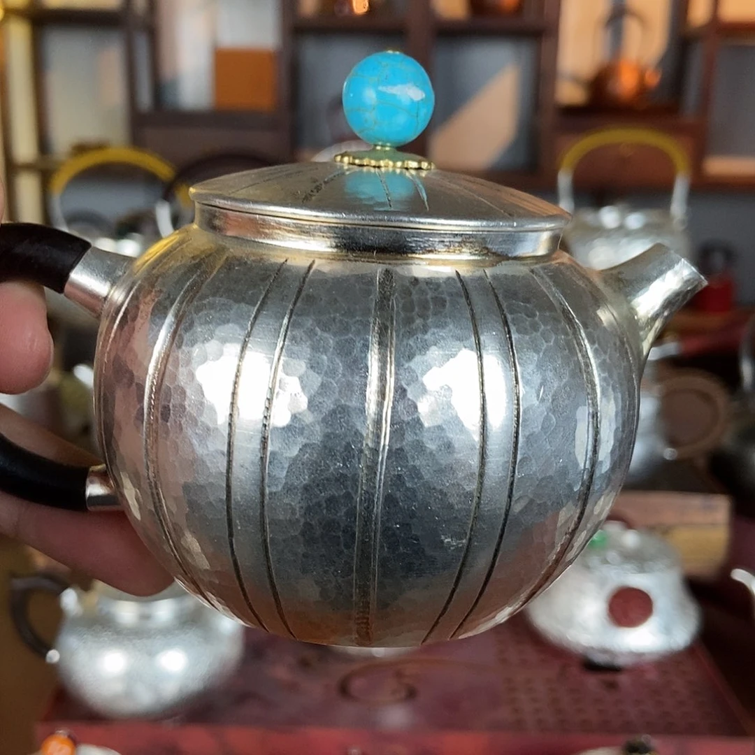 纯手工制作茶壶银衣壶
