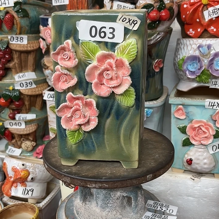 紫砂花盆粗陶材质多肉花盆