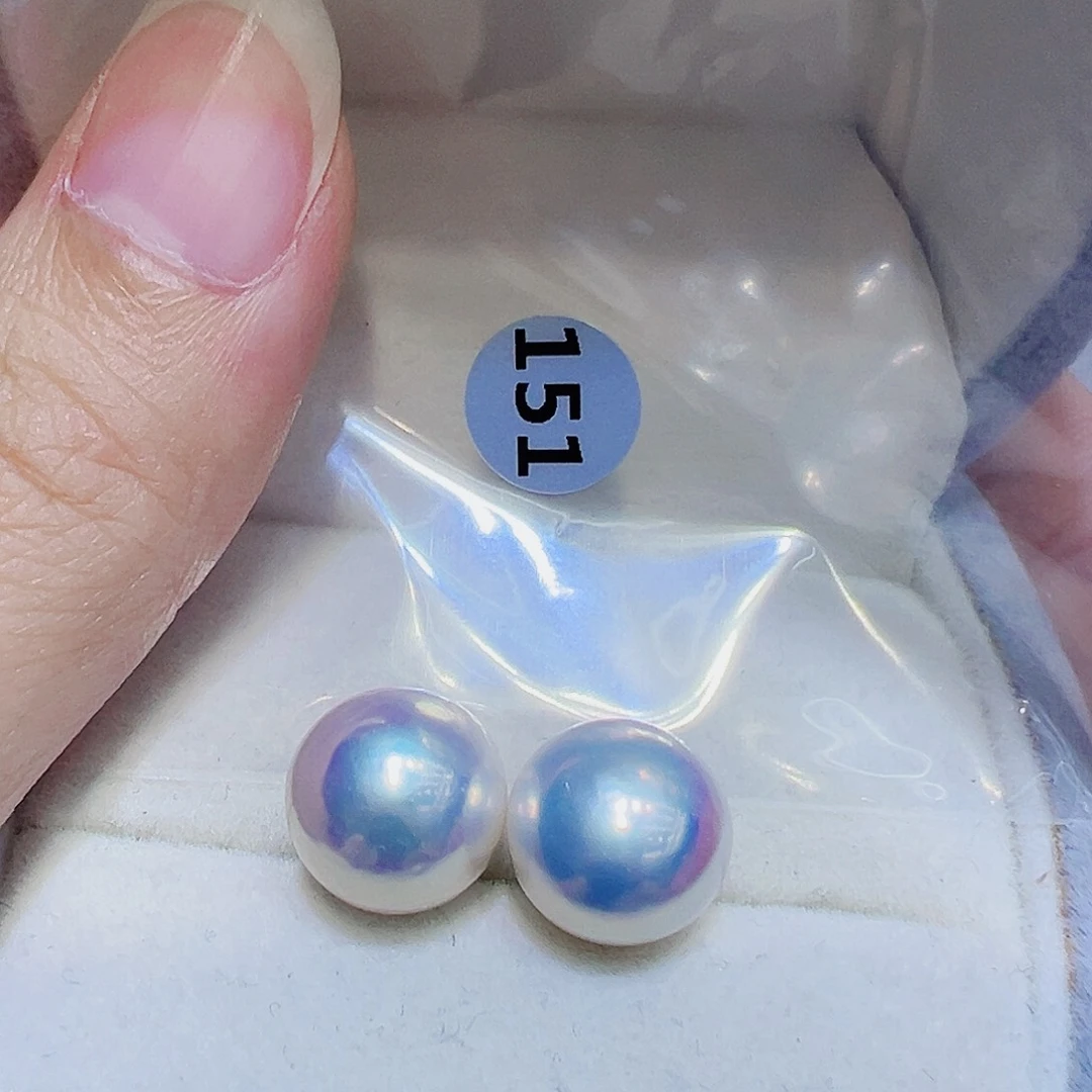 银S925镶嵌耳饰淡水珍珠