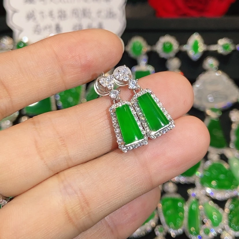 【闪购商品】翡翠未镶嵌耳饰天然翡翠