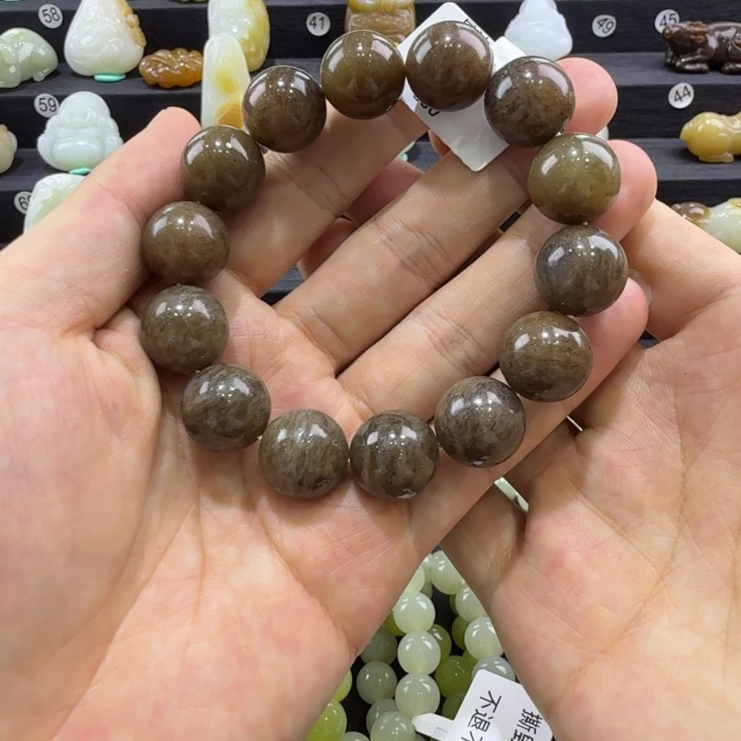和田玉未镶嵌手串新疆和田玉手串卡16
