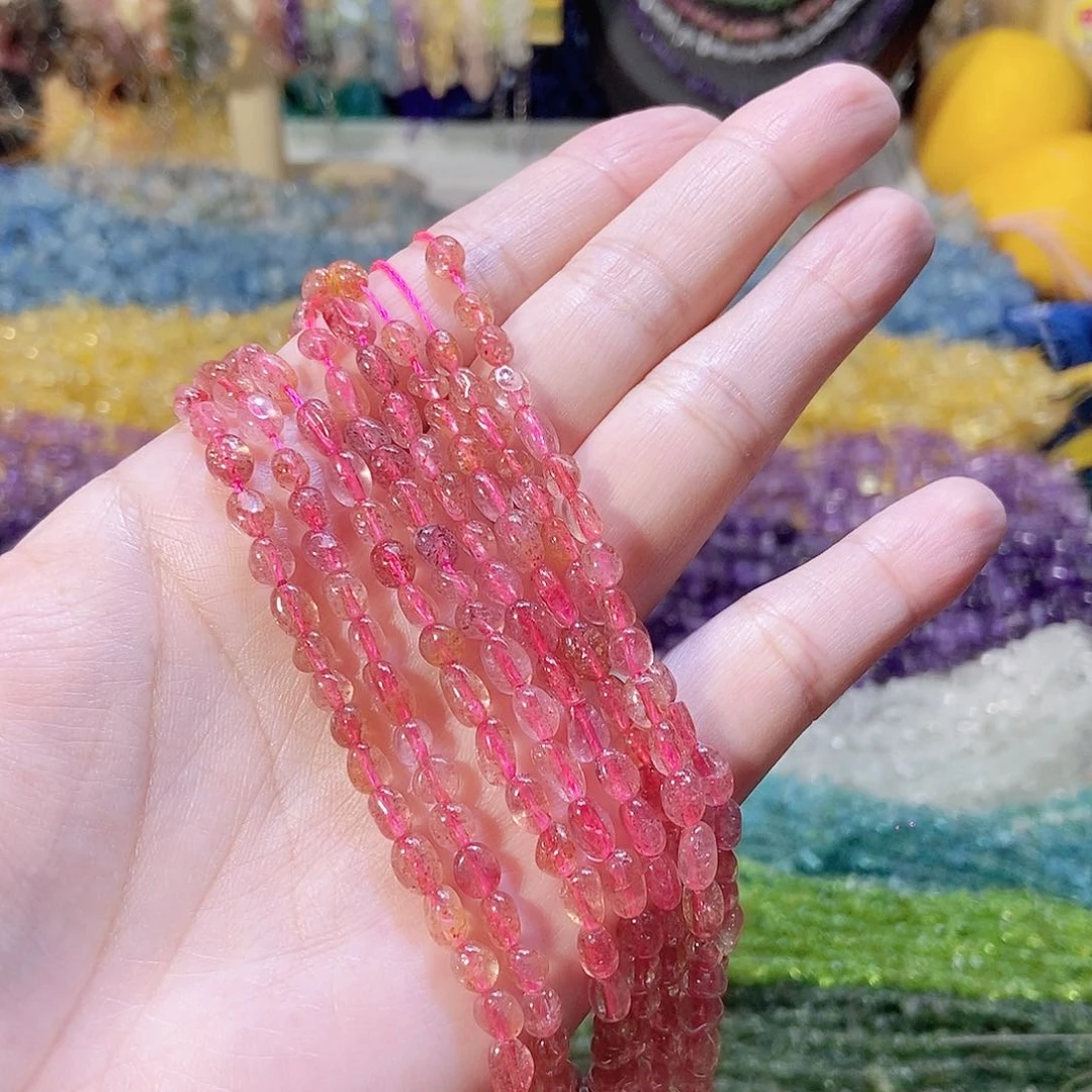 未镶嵌珠宝半成品水晶随行草莓晶