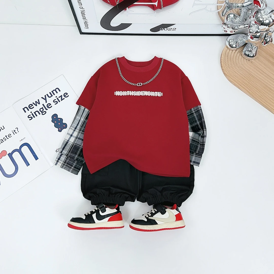 儿童卫衣长袖2024新款男童秋冬装上衣潮 D-BAO25013 悠悠童话童装