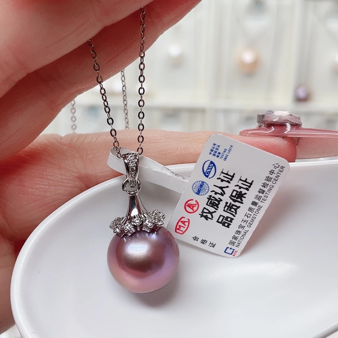 合金淡水珍珠吊坠(赠链)