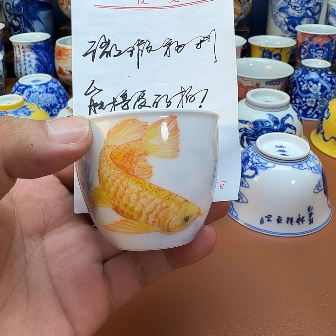 摆件景德镇全手工手绘陶瓷