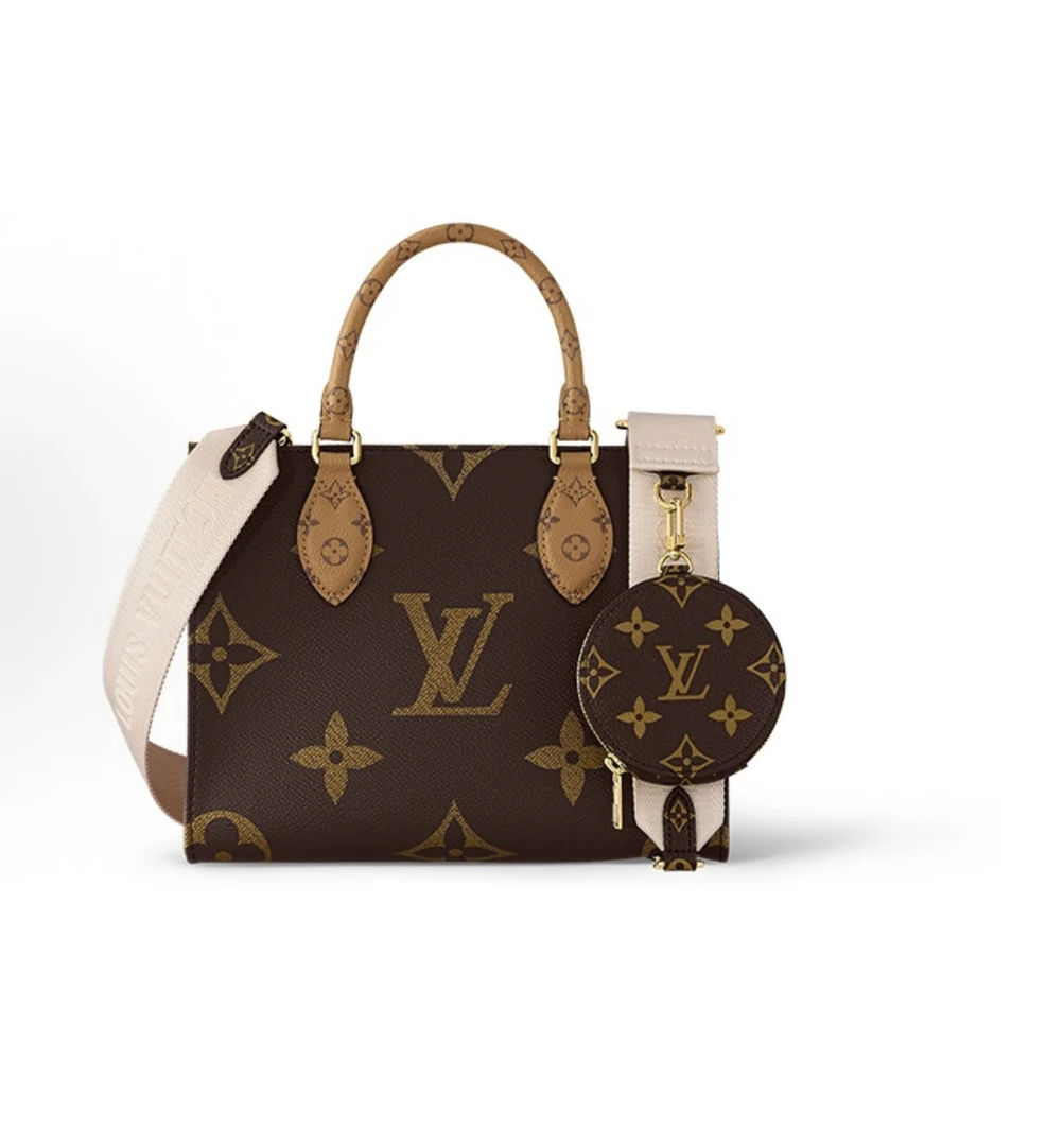 未使用 LouisVuitton/路易威登 全新全套老花Onthego 小号