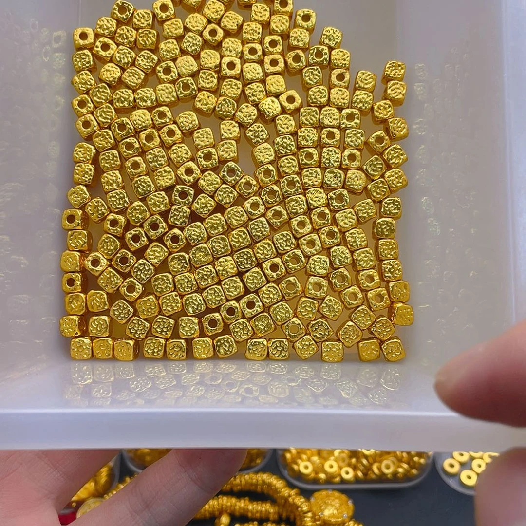 锆石铜合金锤纹方糖5mm10个