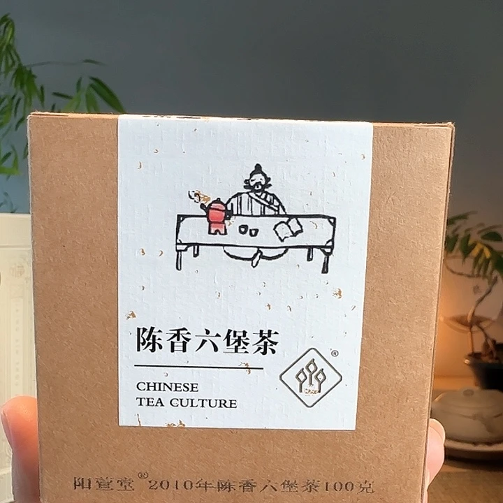 紫砂茶叶罐2010年陈香六堡茶100克