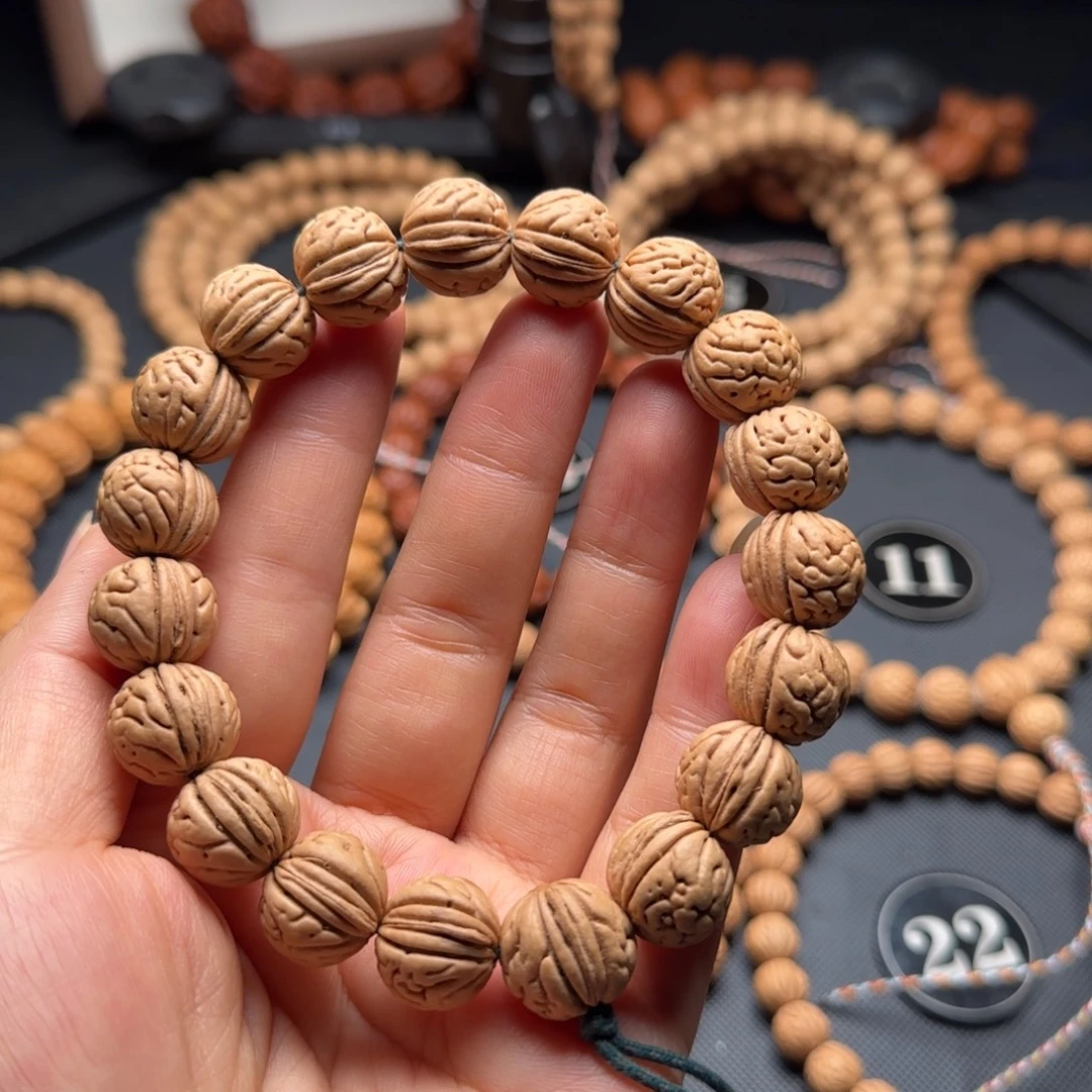 手串桃核桃核立体足球