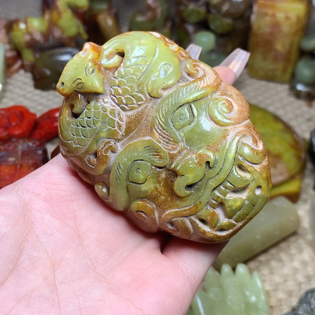 白玉菩提吊坠挂件