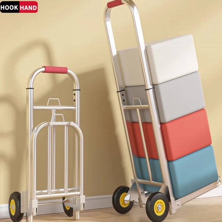 手拉车折叠拉货搬运家用神器买菜拖车购物手推车便携行李小拉杆车